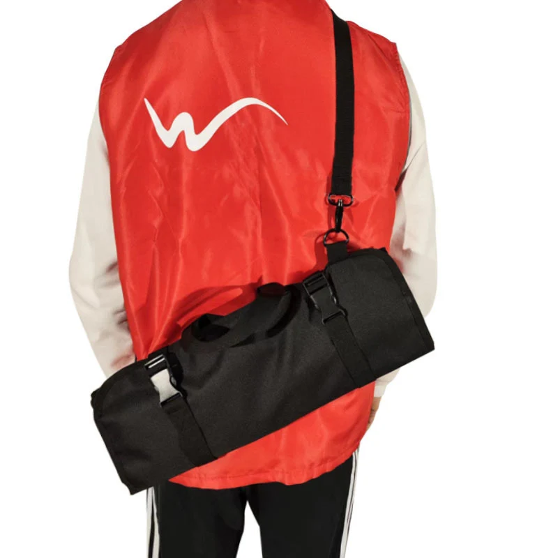 16 Slot Outdoor Picnic Chef Knife Bag Roll Bag Professional Foldable Carrying Case Cleaver Slicer Santoku Knife Storage Pockets 2