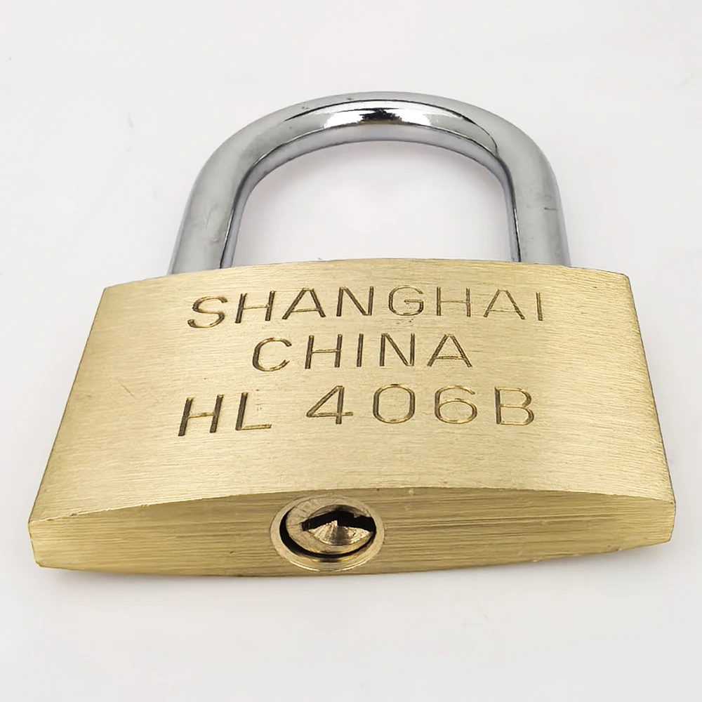 Durable Copper Padlock with Keys for Travel and Home Security