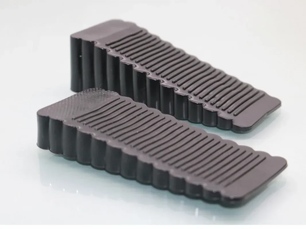 Anti-slip Door Stopper Rubber No Need to Punch Holes It Can Move Doorstop Household Use Anti-collision Front Wedge Home Silicone Door Stopper Door Stopper Bumpers Door Stopper