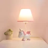 Cute Children's Room Table Lamps Pink Blue Unicorn Lamp LED Modern Warm Princess Room Baby Room Girl Bedroom Bedside Table Light 2