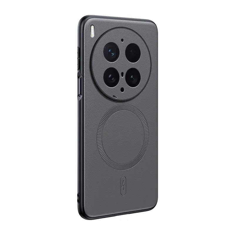 Premium Soft Leather Magnetic Protective Case - Full Silicone Cover
