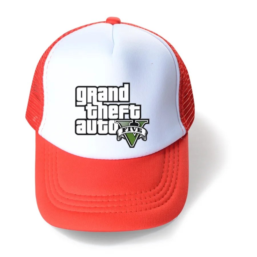 Children's Grand Theft Auto Game Gta 5 Kids Baseball Cap for Girls Boy Hats Sunscreen Baby Hat Hip Hop Printed baseball cap baby headband