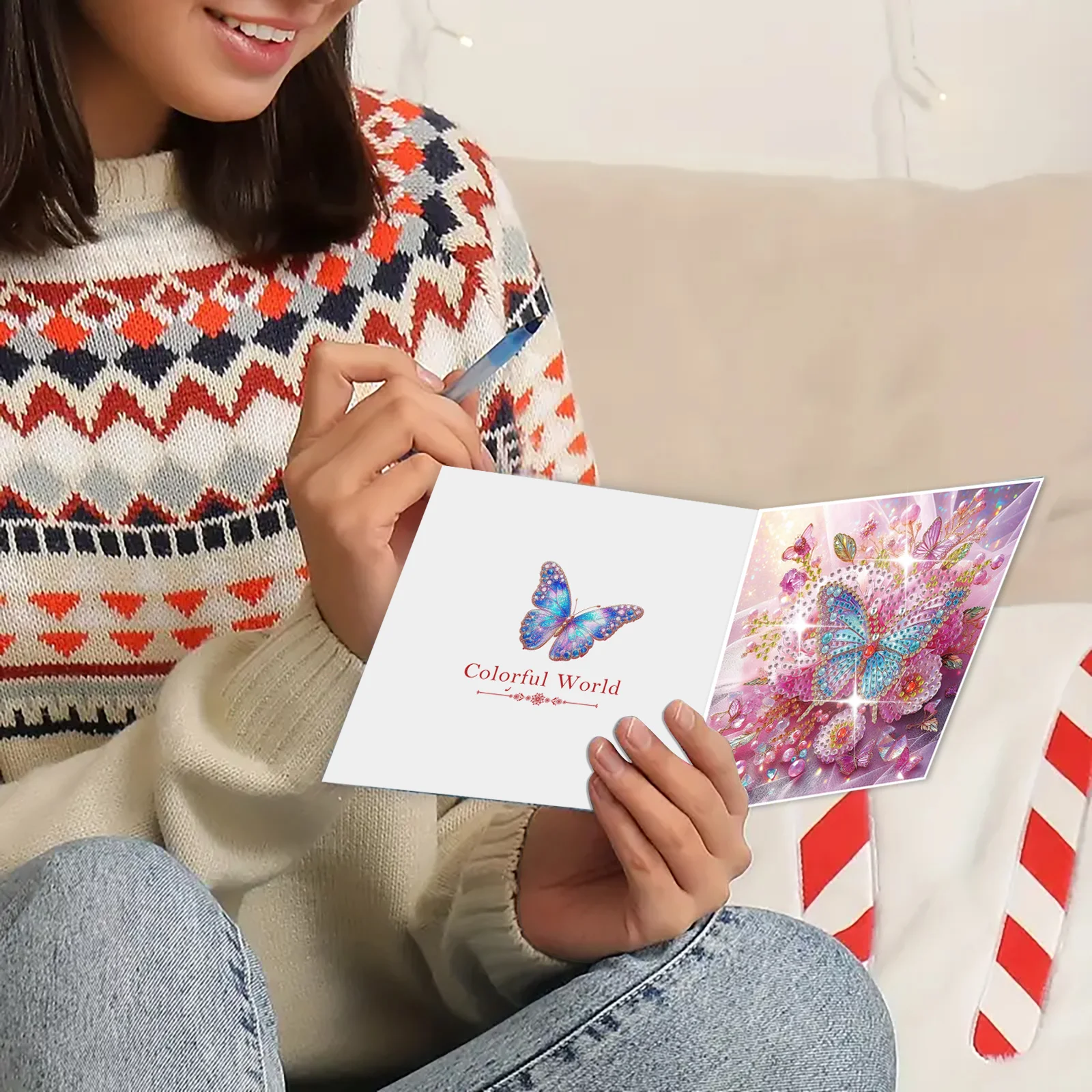 Diamond Painting Set 6-piece Butterfly-style
