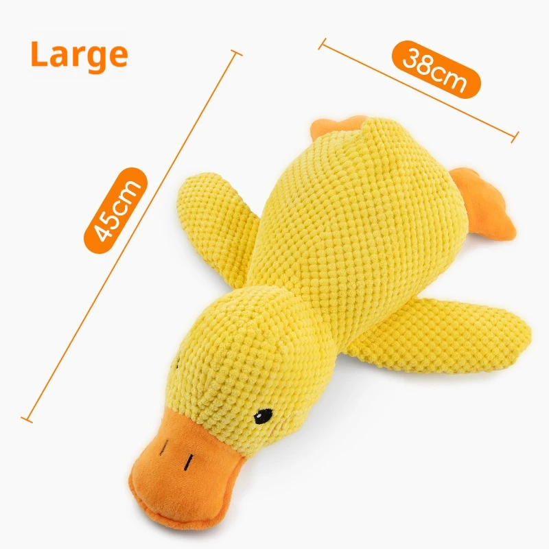 Plush Duck Sound Toy for Dogs - Bite Resistant & Teeth Grinding Relief