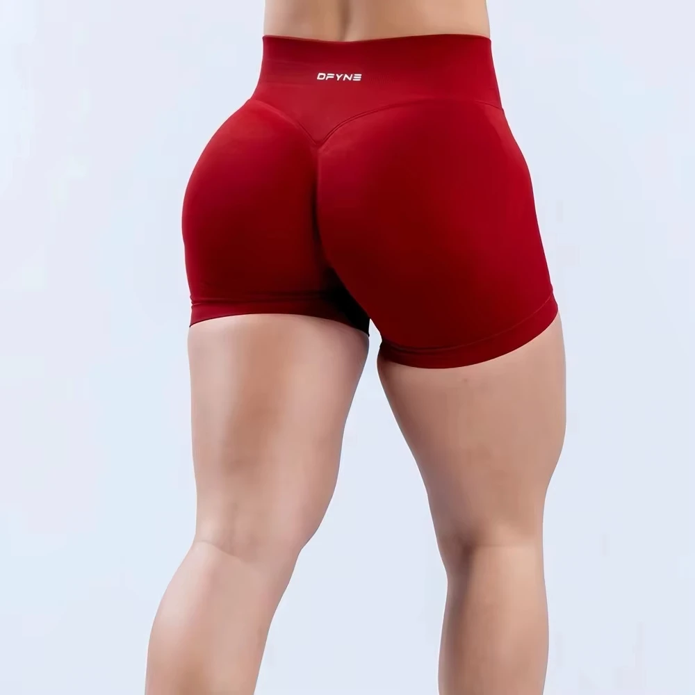 Ignite Shorts with 4.5'' Low Waist Seamless Yoga Shorts Scrunch Bum Gym Workout Biker Short Stretch Fitness Short