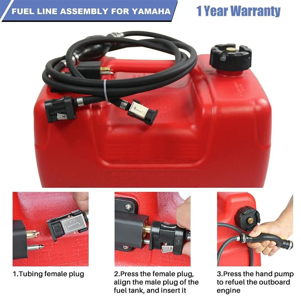 Fuel Hose Tube Universal Fuel Line-5/16" Hose Boat Fuel Gas Hose Marine Line Assembly 8mm/0.3" For Yamaha Outboard Motor Desie P2T5