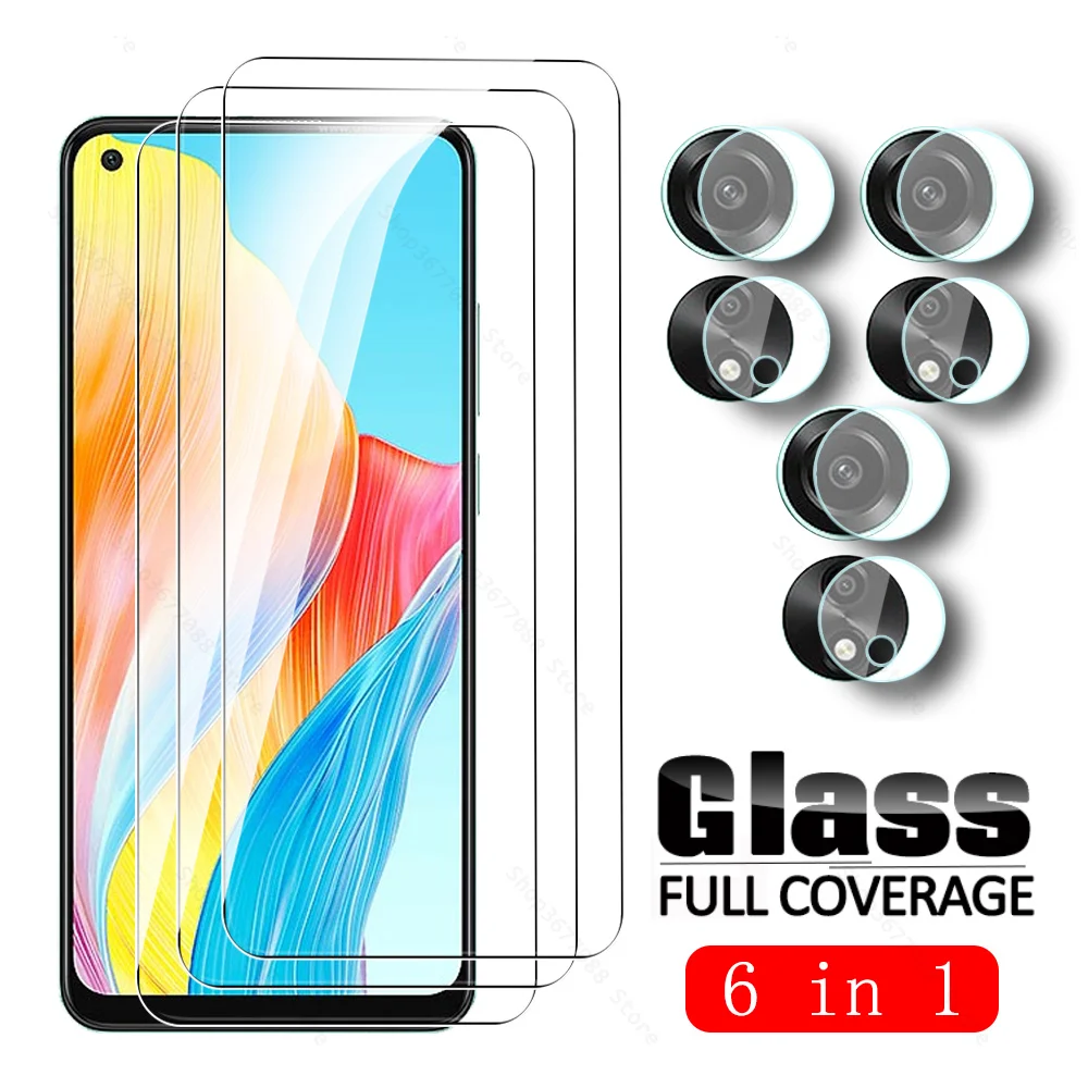 

For Oppo A78 4G Glass 6in1 Tempered Glass Appo Orro A58 A58x A98 5G OppoA78 OppoA98 A 78 98 58 78A Screen Protector Camera Film