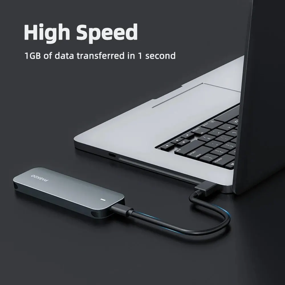 PASKOO M2 SSD Case NVME SATA Dual Protocol M.2 to USB Type C 3.1 SSD Adapter for NVME PCIE NGFF SATA Disk Box M.2 Case