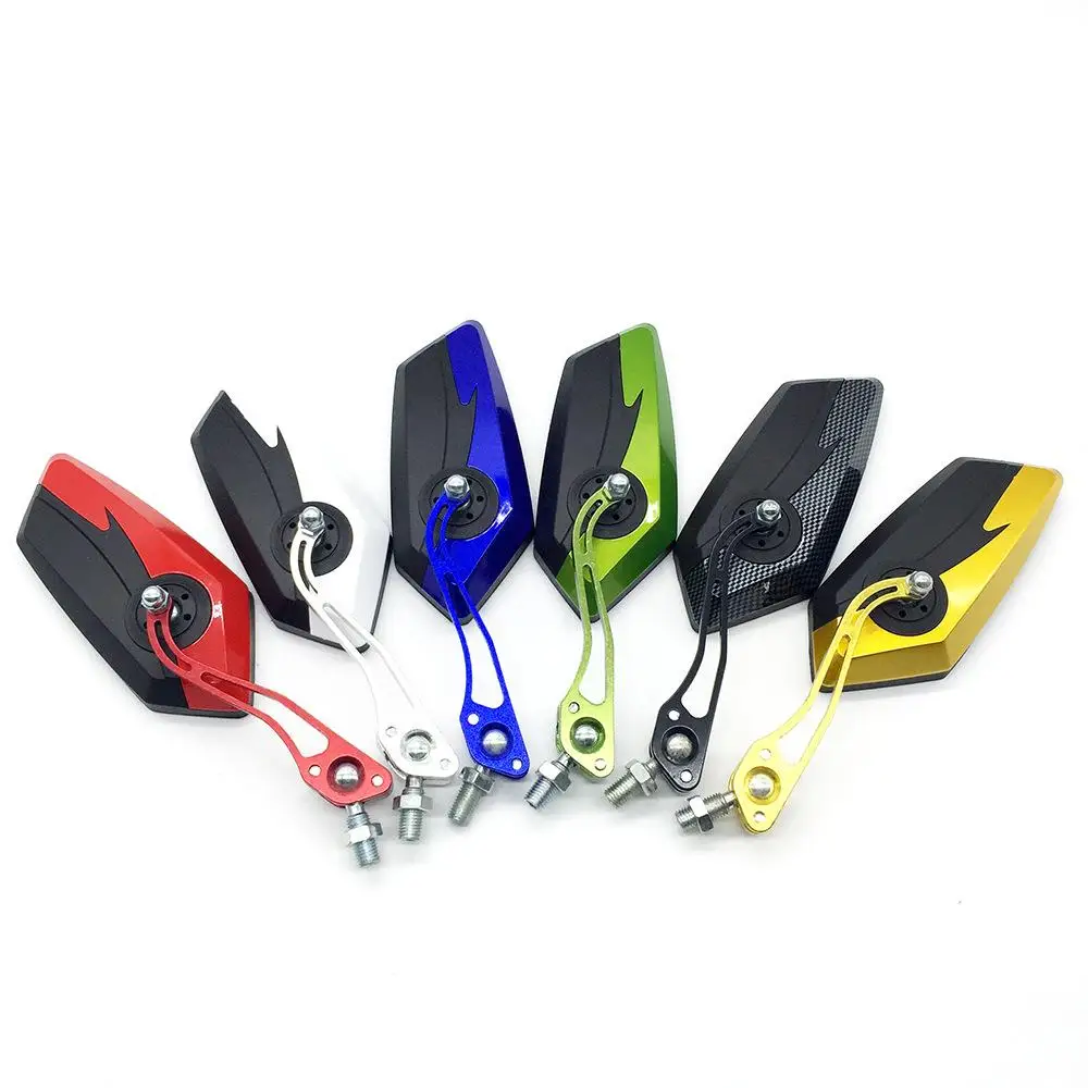 Universale 8Mm 10Mm Moto Vista Posteriore Ciclomotore Manubrio Scooter Specchietti Laterali Girevole Moto Specchietto Retrovisore Accessori Motore