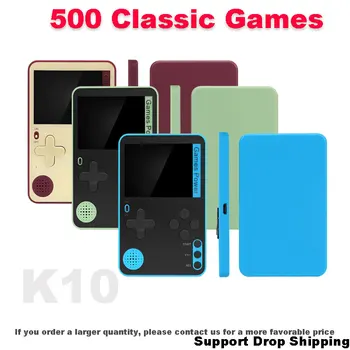 Console di Gioco Portatile K10 fc500 con Giochi Classici, Mini Console Retro Video Ricaricabile, Regalo per Ragazzi e Adulti