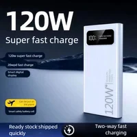 NEW 20000mah 120W Mobile Power Supply Fast Charging High Capacity Battery  Digital Display iPhone Samsung Huawei's Power Supply 1