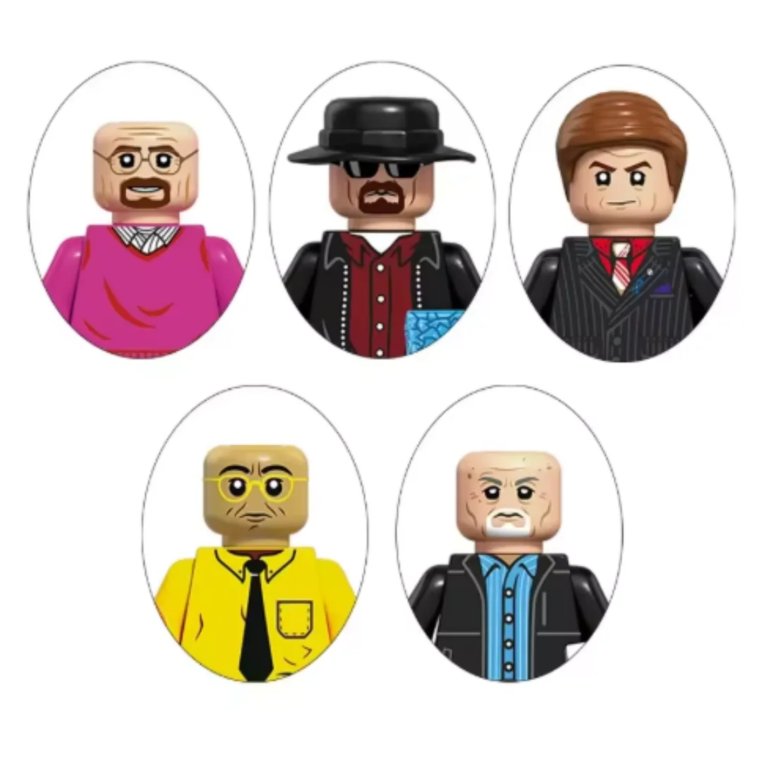 Breaking Bad Season Heisenberg Walter White Gus Fring Saul Goodman Blocos de Construção Mini Figuras de Ação Tijolos Modelo Brinquedos