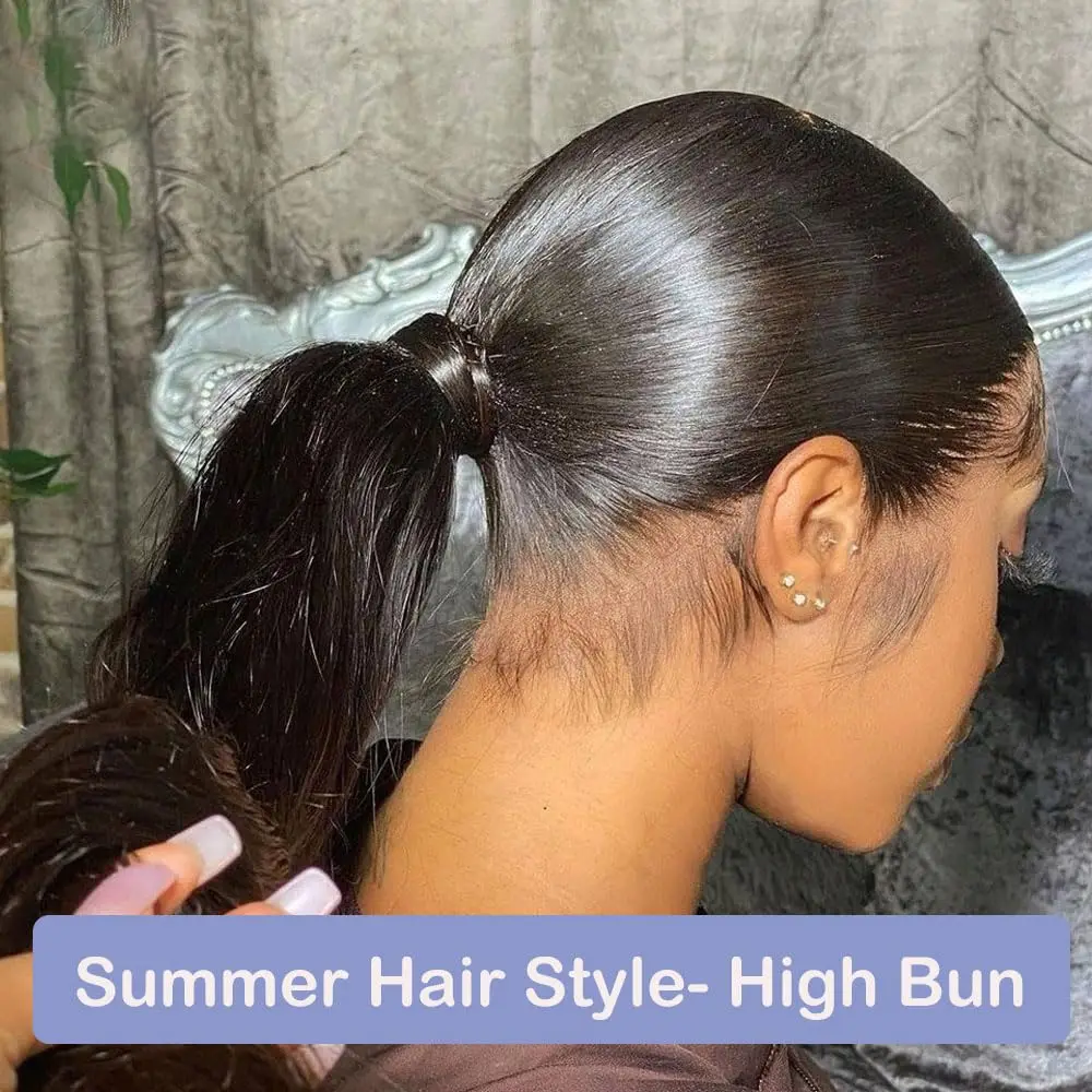 13x6 HD Lace Frontal Glueless Wig Pre Plucked Human Hair Ready To Go Bone Straight 9X6 Lace Front human hair Wig For Women