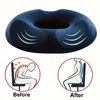 1pc Memory Foam Donut Pillow - Portable Orthopedic Pillow Cushion Support Pad For Relax body Pressure, High Density Memory Foam 5