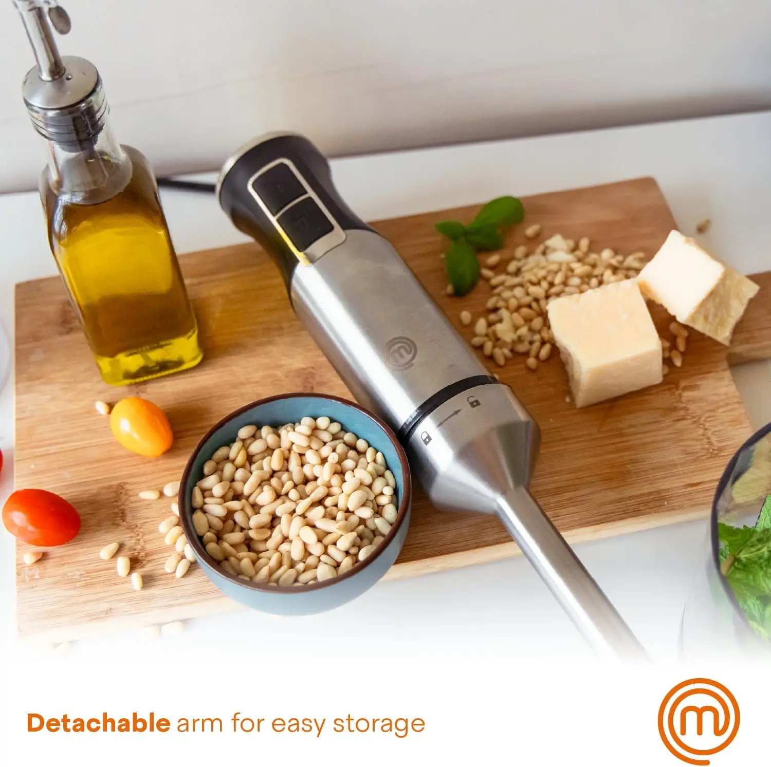 Handheld Immersion Blender, 400W Stainless Steel Blend Stick with Variable Speed for Baby Food, Soup, Sauces