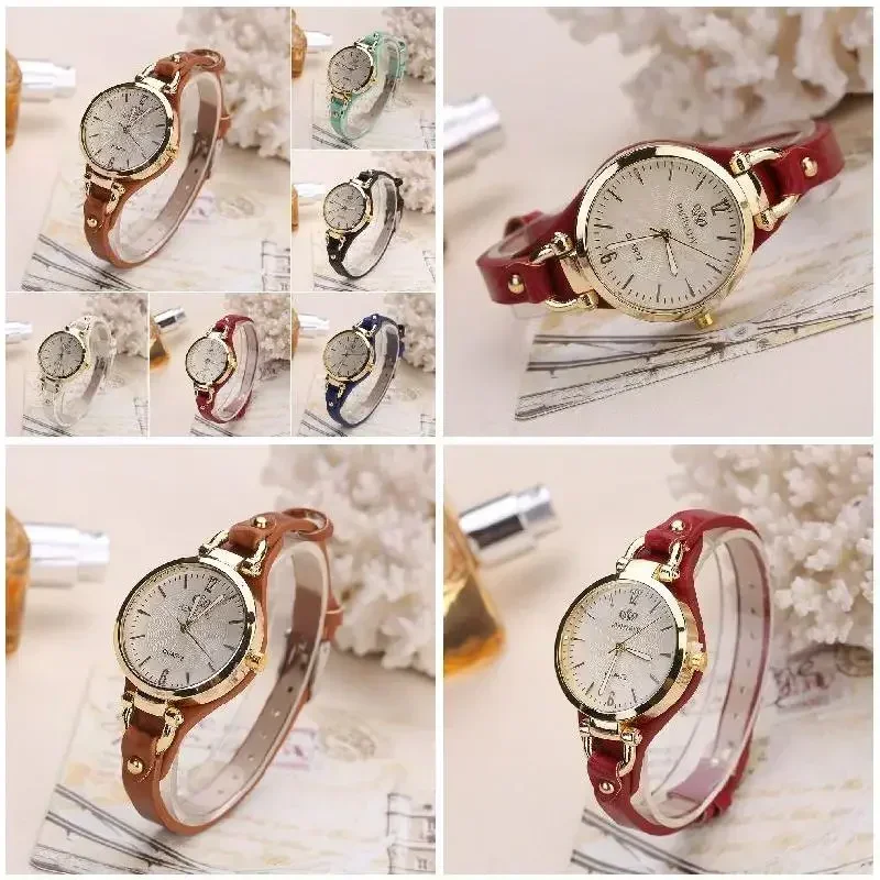 Women Watch Luxury Design Leather Watch Ladies Quartz Wristwatch Solid Color Fashion Women Gift Relojes Para Mujer womens watch