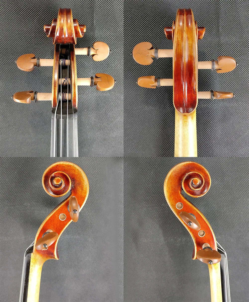 50 Years Old Spruce, The Red Mendelssohn Violin 4/4 Size #3122, ca.1721 Stradivarius Violine, Handmade Oil, Antiqued Varnish
