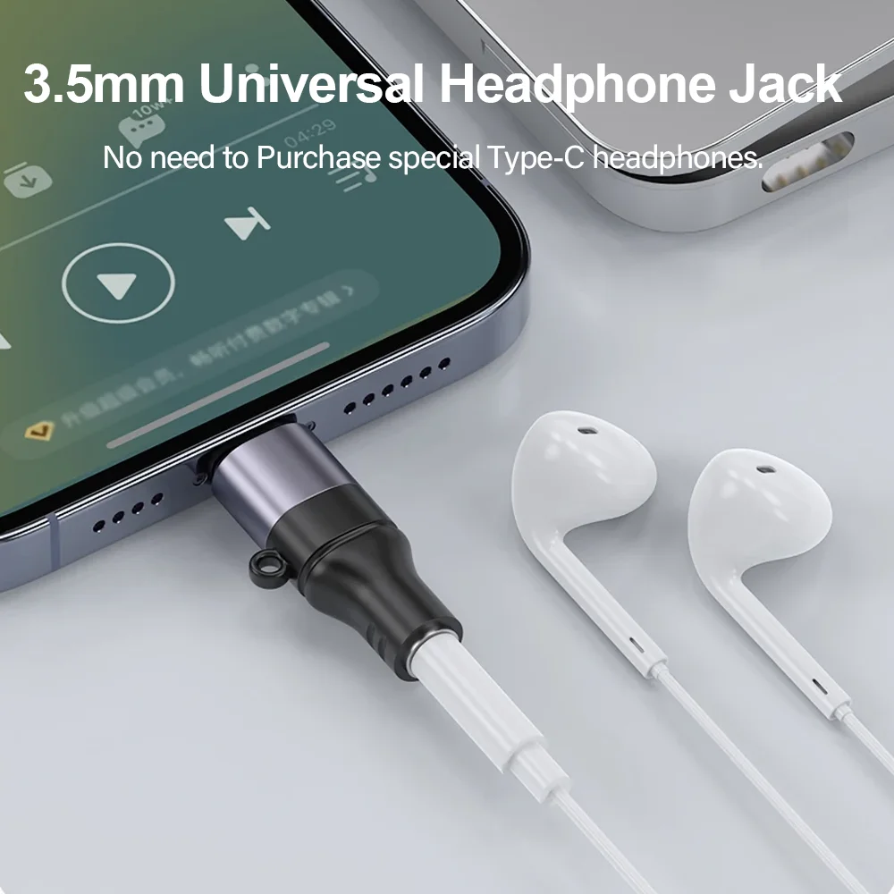 Universal USB-C to 3.5mm Audio Adapter Cable
