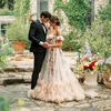 Customized Fairy Colorful Embrioiderey Puffy Wedding Dress Off Shoulders Sweetheart Overlay Tulle Bloom Flower Bridal Gowns 4