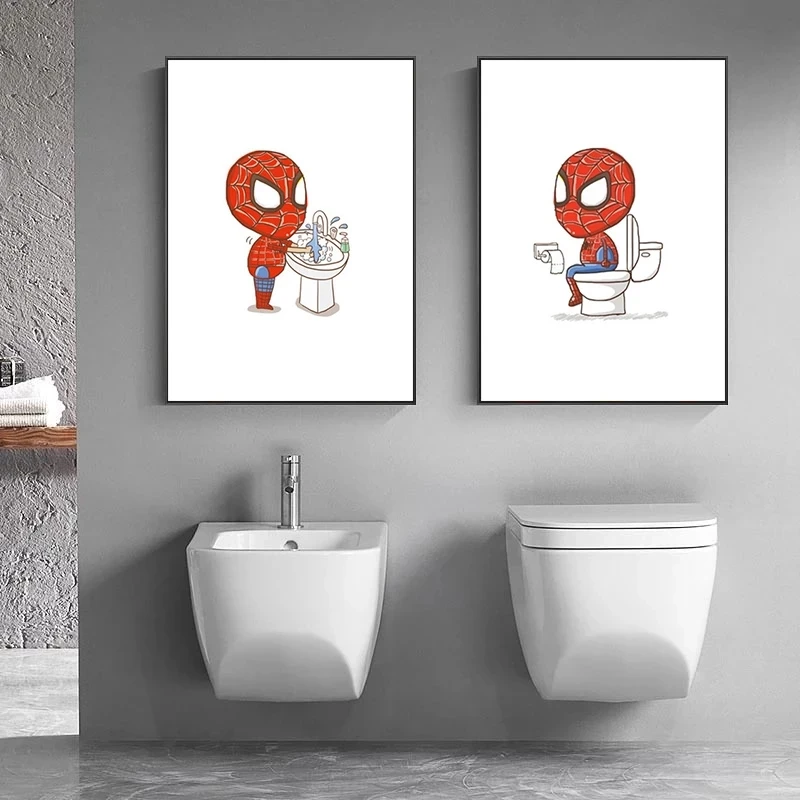 https://ae01.alicdn.com/kf/S318275d6d4a84994b9316b8d74e28dd6v/Funny-Superhero-Spider-man-Brush-your-teeth-Canvas-Painting-Cartoon-Posters-and-Prints-Wall-Art-Picture.jpg