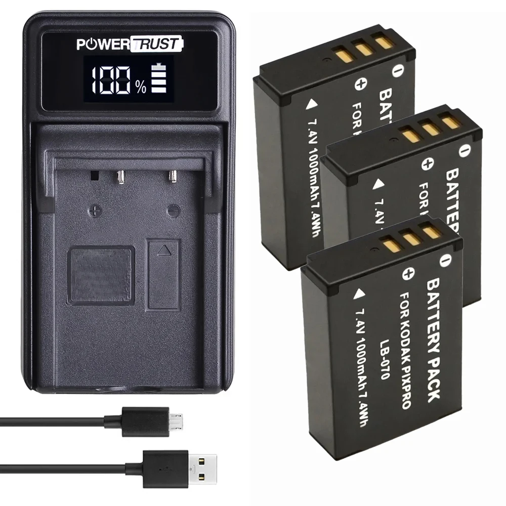 vhbw batteria compatibile con Kodak Pixpro S-1, AZ652, AZ651 Astro Zoom, AZ651, S1, AZ901 fotocamera (1150mAh, 7,4V, Li-Ion