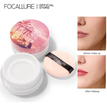 FOCALLURE 여성용 무광 루즈 파우더, 방수 오일 컨트롤 미네랄 메이크업 세팅, 파우더 피니시 페이스 화장품, 4 색