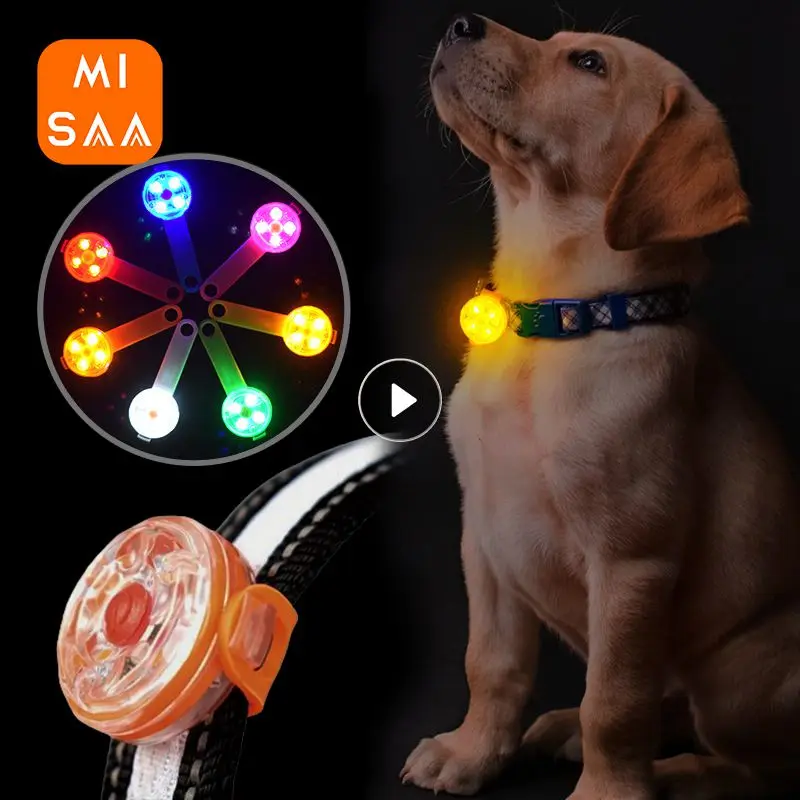 Waterproof-LED-Pet-Dog-Cat-Collar-Pendant-Night-Safety-Luminous-Light ...