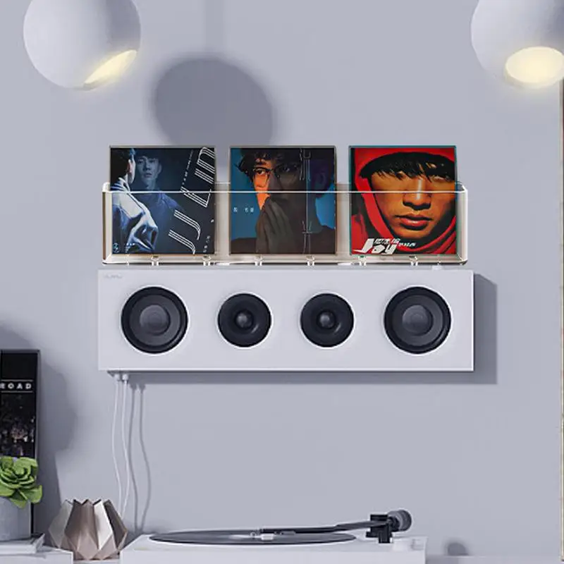 Vinyl Record Shelf Wall Mount Vinyl Holder Wall PET Album Record Holder  Display Your Daily LP For Home Decoration - AliExpress