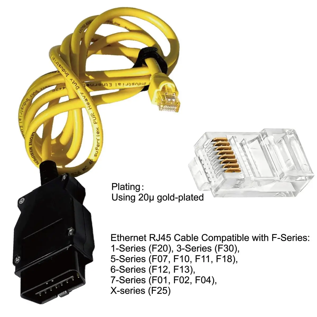 200 cm (78.74 inches)  ICOM System Cable—Programming & Diagnostics Only—Crystal Head Adapter—Automotive Repair - 2