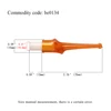 Tobacco pipe mouthpiece outer diameter 15MM curved handle inclined saddle pipe mouthpiece For 9MM activate carbon filter element 6