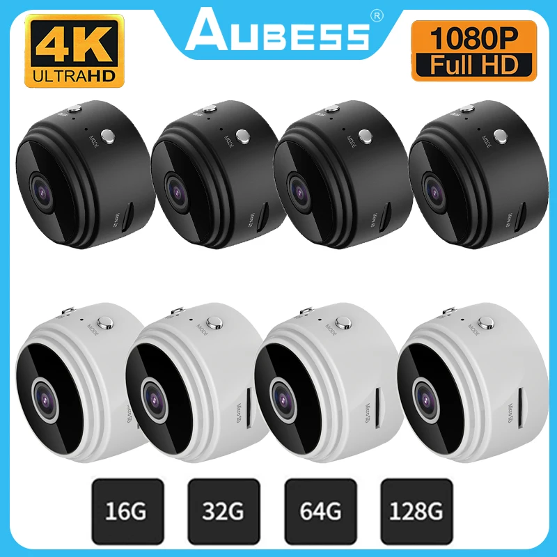 

AUBESS A9 WiFi Mini Camera Wireless Video Recorder Voice Recorder Security Monitoring Camera Smart Home For Infants And Pets