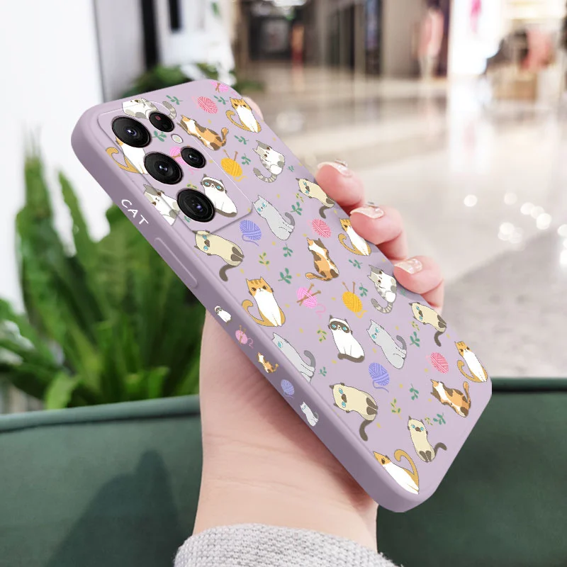 Premium Silicone Cat Design Phone Case - Sleek & Protective Cover