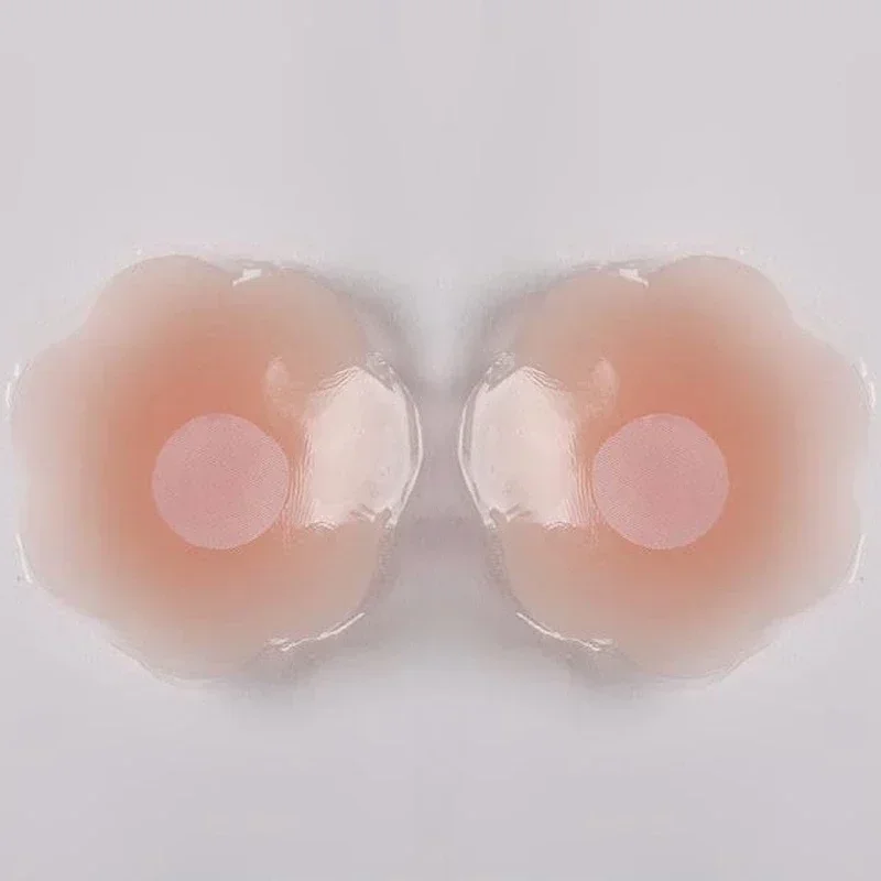 2-10PCS Silicone Nipple Cover Women Reusable Breast Lingerie Bra Sticker Invisible Petal Lift Up Adhesive Pads Chest Pasties women lingerie silicone breast patch silicone nipple cover sticky bra breast nipple covers invisible stick on bra breast sticker silicone adhesive bra