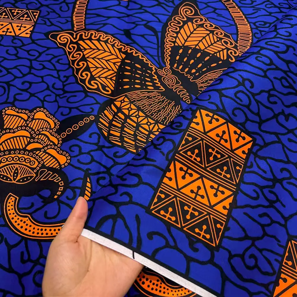 6 Yards Ankara Wax Fabric 2025 High Quality African Wax Print Fabric African Guaranteed Veritable Real Wax - 6