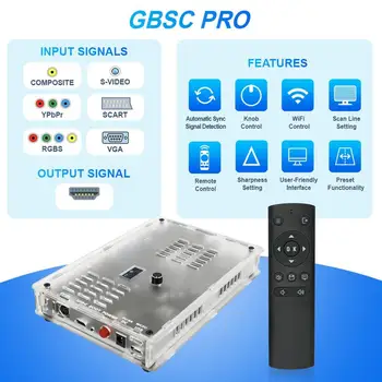 RetroScaler GBS Control Pro GBSC Convertitore video RGBS VGA Scart Ypbpr Segnale composito S-Vdieo a HDMI per console di gioco retrò