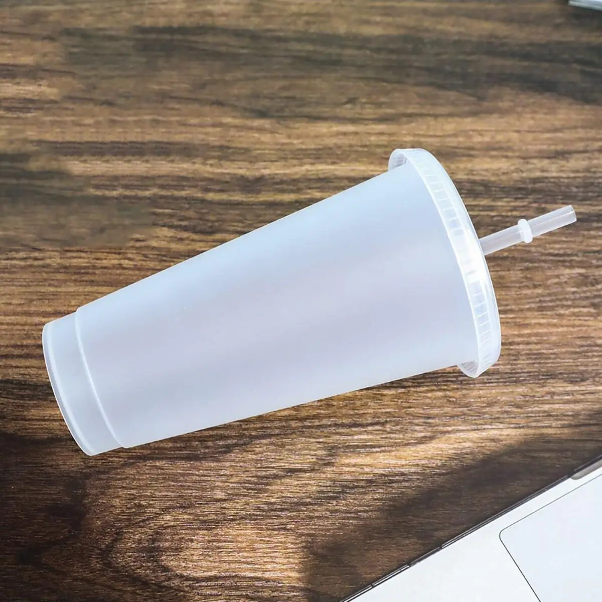 1pc-Transparent pp Lightweight Small Plastic Straw Cup Directly Supplied By Manufacturer 500ml 700ml Portable Plastic Cups