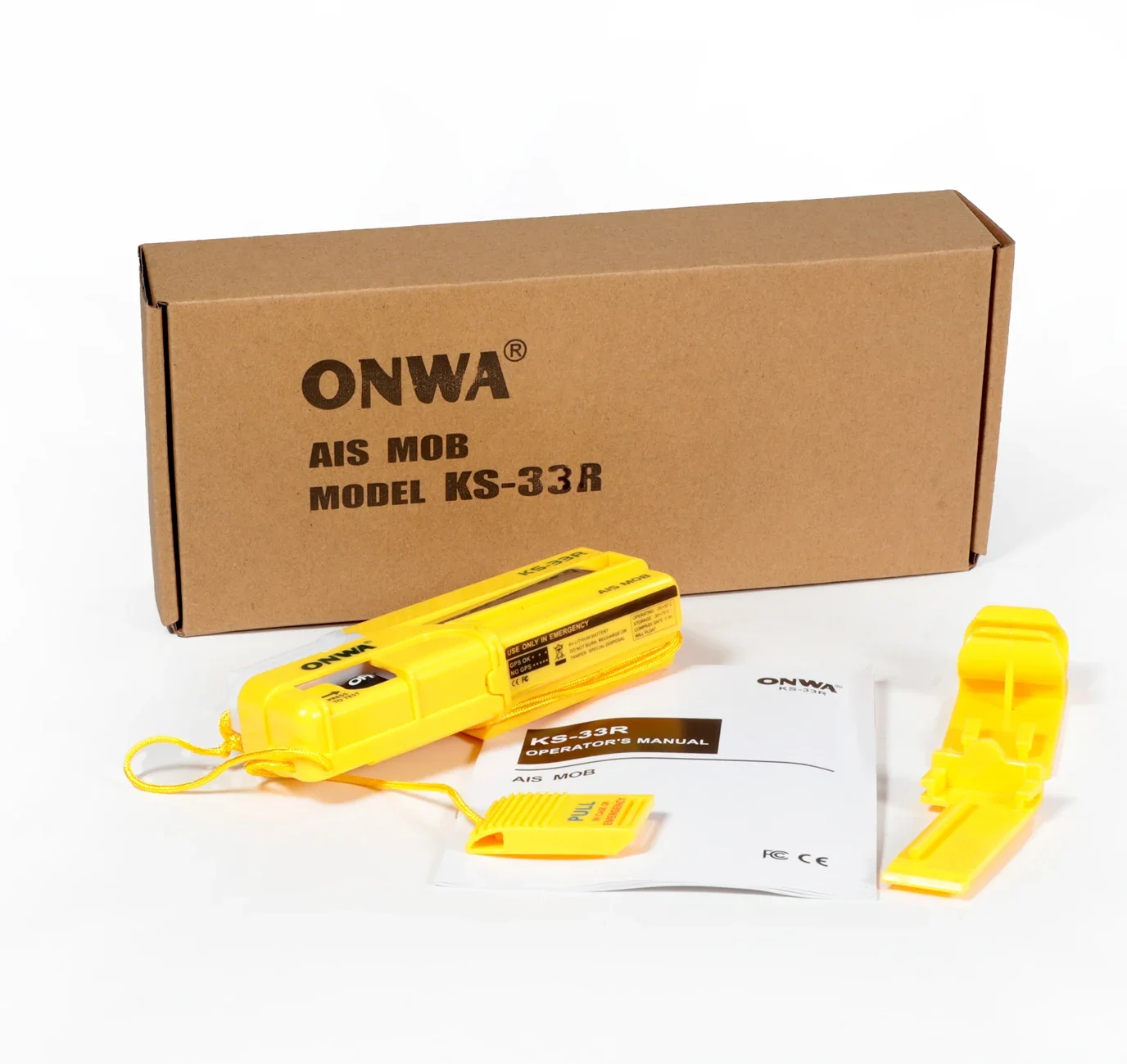 AIS Beacon ONWA KS-33R AIS-MOB Personal Locator Beacon Smartfind AIS MOB Tracker Transmits GPS Target Tracking Information