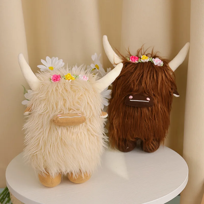 

Highland Cow 20cm Plush Toy Cartoon Scottish Long Hair Cattle Doll Stuffed Animal Kawaii Soft Pillow Child Birthday Gift