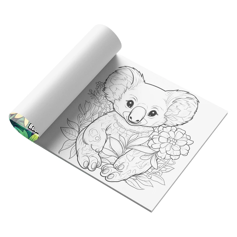 Animal Adventures Coloring Book Cute Line Art and Wildlife Illustrations Relaxing Adult Picture Book for Creative Coloring 5