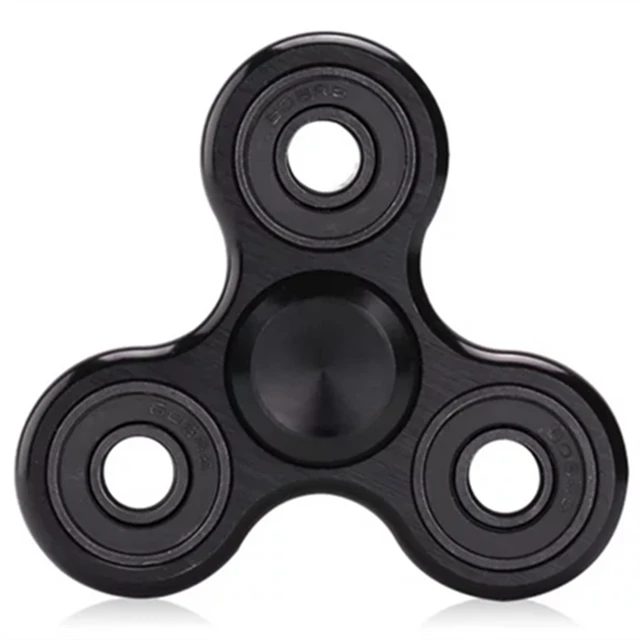 70mm Triangle Finger Aluminum Alloy Metal Spinner No Box R188 Bearing Turn for 5 Minutes Child Toys Decompression Toy Spinner 2