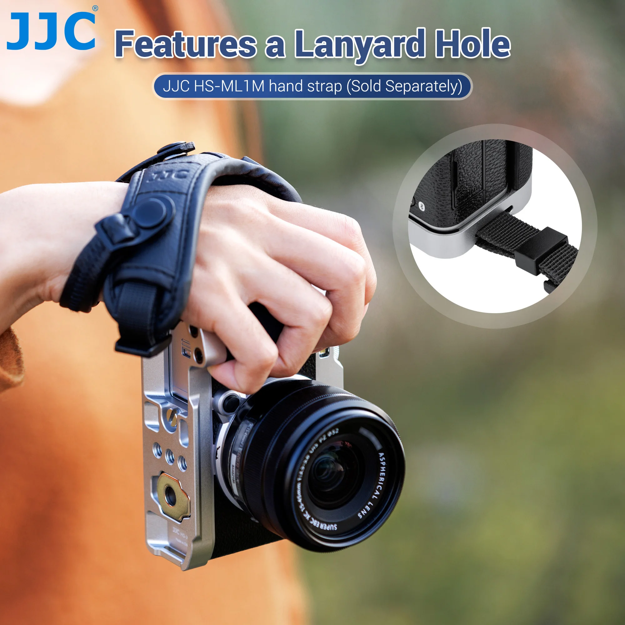 JJC L-Shape Bracket Handle for Fujifilm Fuji X-M5 XM5 Camera with