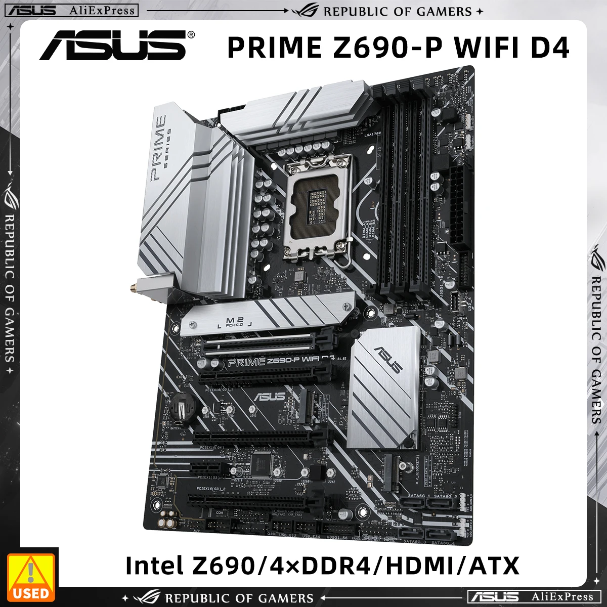 Asus Prime Z690-P Wifi D4 Intel Z690 Lga 1700 Scheda Madre Ddr4 128Gb M.2 Pci-E 5.0 Usb3.2 Atx Supporto Core I5-12400 I3-12300 Cpu