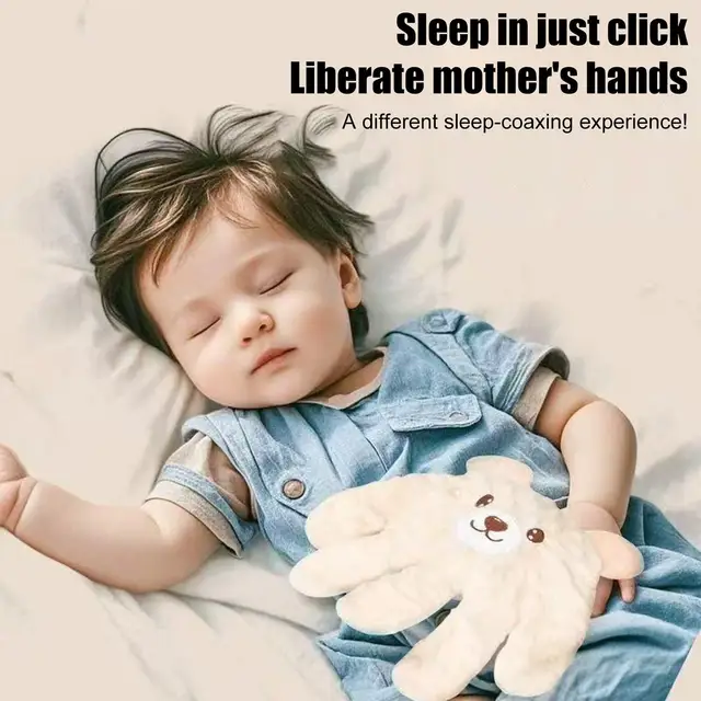 Adjustable Automatic Baby Patting Sleep Pillow Startle Prevention Soothing Palms Remote Control Baby Sleep Aid  for 0-3 Toddler 6