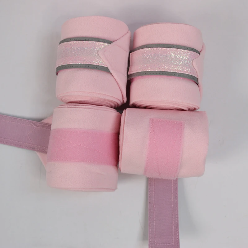 Equestrian Equipment Supplies Girl Powder Leggings Earmuffs Dance Step Sweat Drawer Durable Fashion Horse Sweat Pad Set