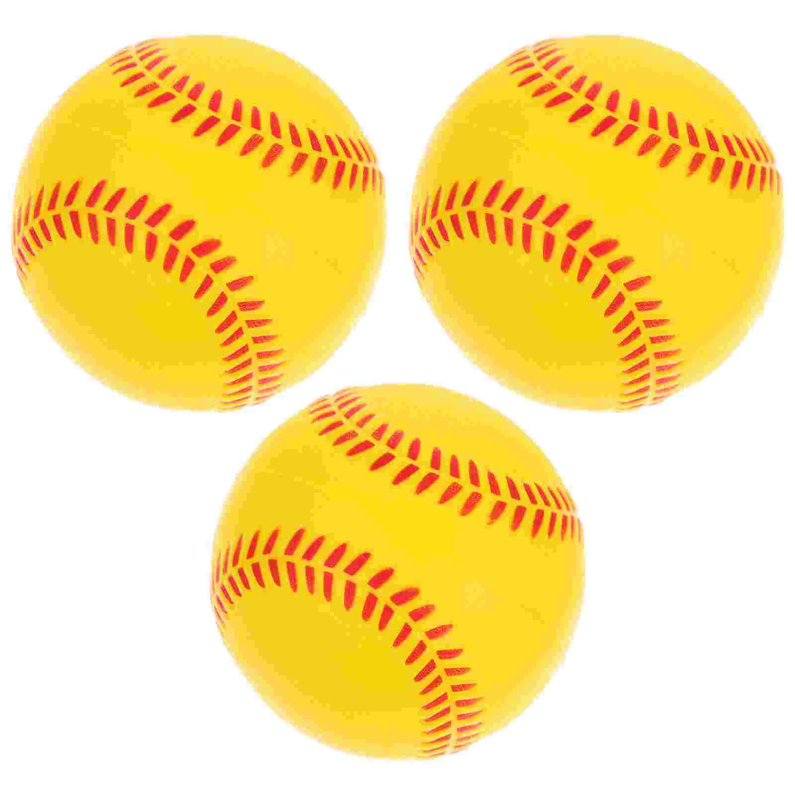 

3 Pcs Baseball Pu Sponge Training Stick Child Outdoor Playsets Kids Practice Baseballs Competition