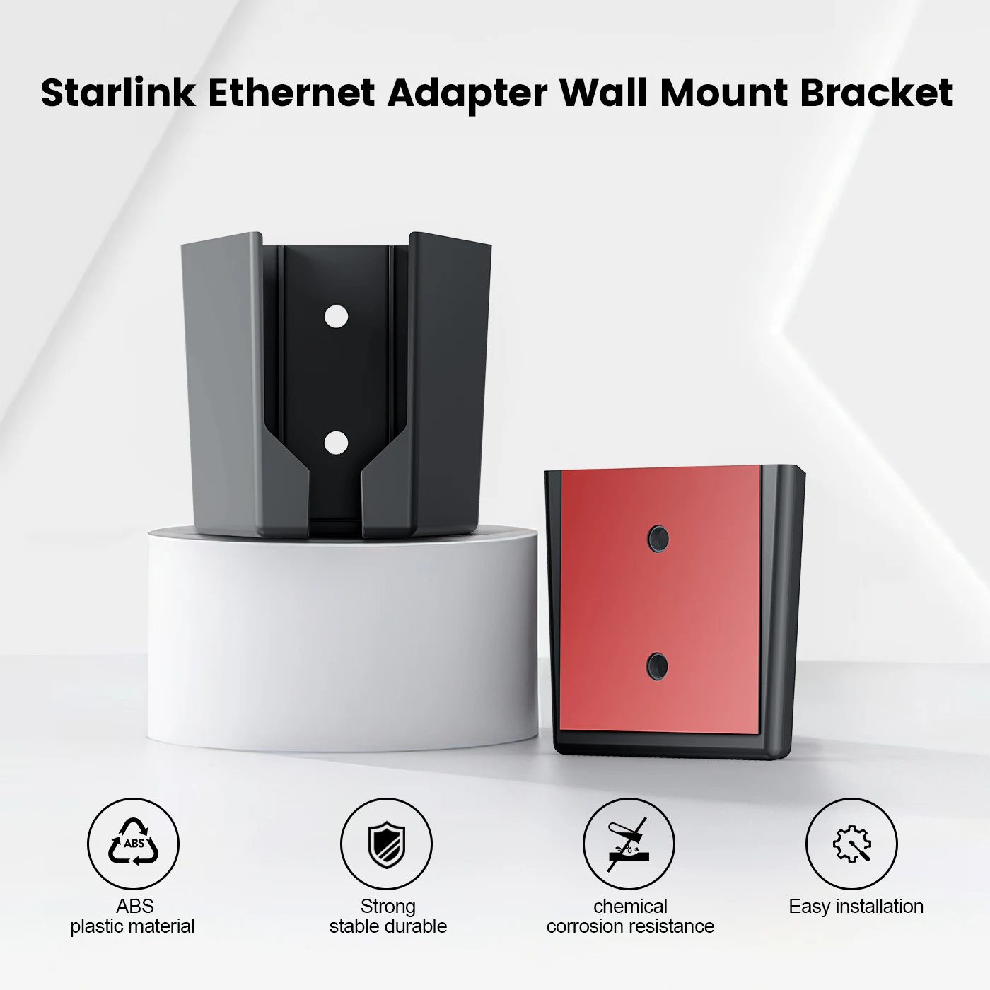 Adaptateur Ethernet EDettes StarLink, support mural, supports ABS