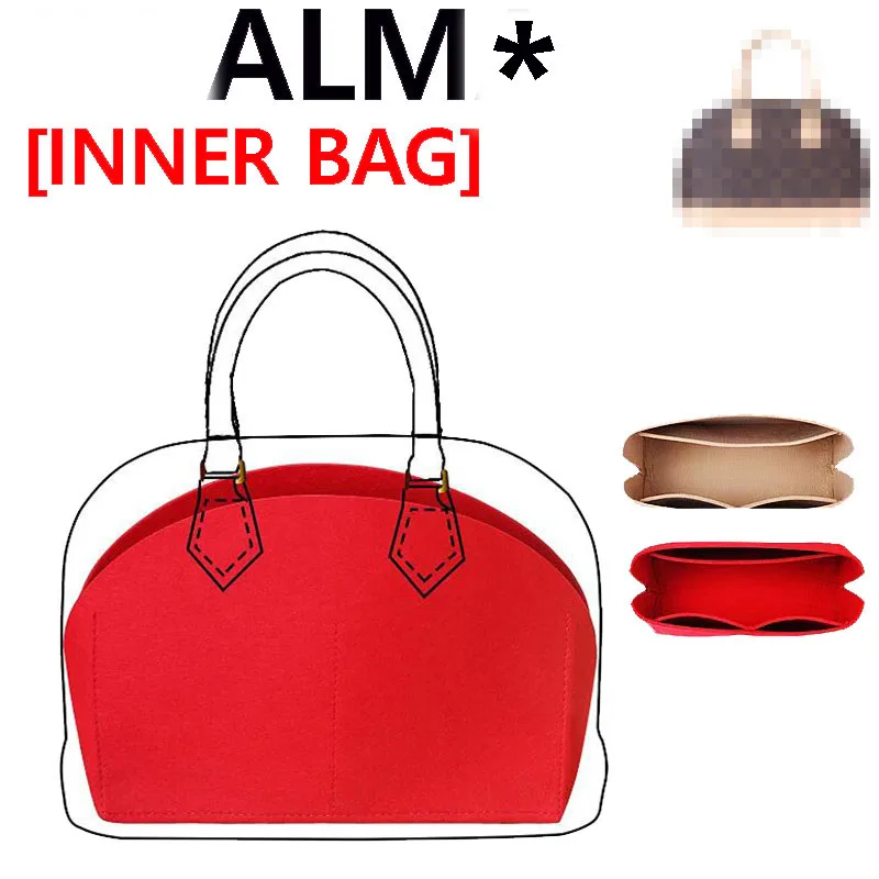 Alma Bag Organizer Bag in Bag Inner Bag For Alma BB Small Medium Size  Organizer wan-302 - AliExpress