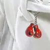 Fashionable Acrylic Boxing Glove Keychain Men's Creative Backpack Pendant Durable 2D Plastic Material 4