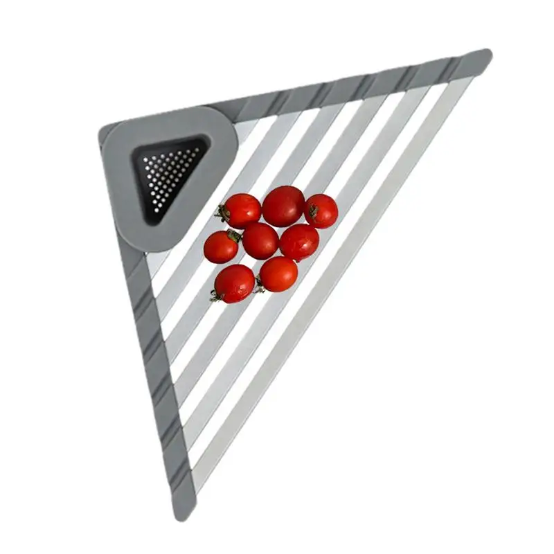 

Kitchen Sink Drain Rack Sink Aluminum Alloy Tripod Dish Storage Rack Dish Rack Drain Basket Home kitchen Accessories for home