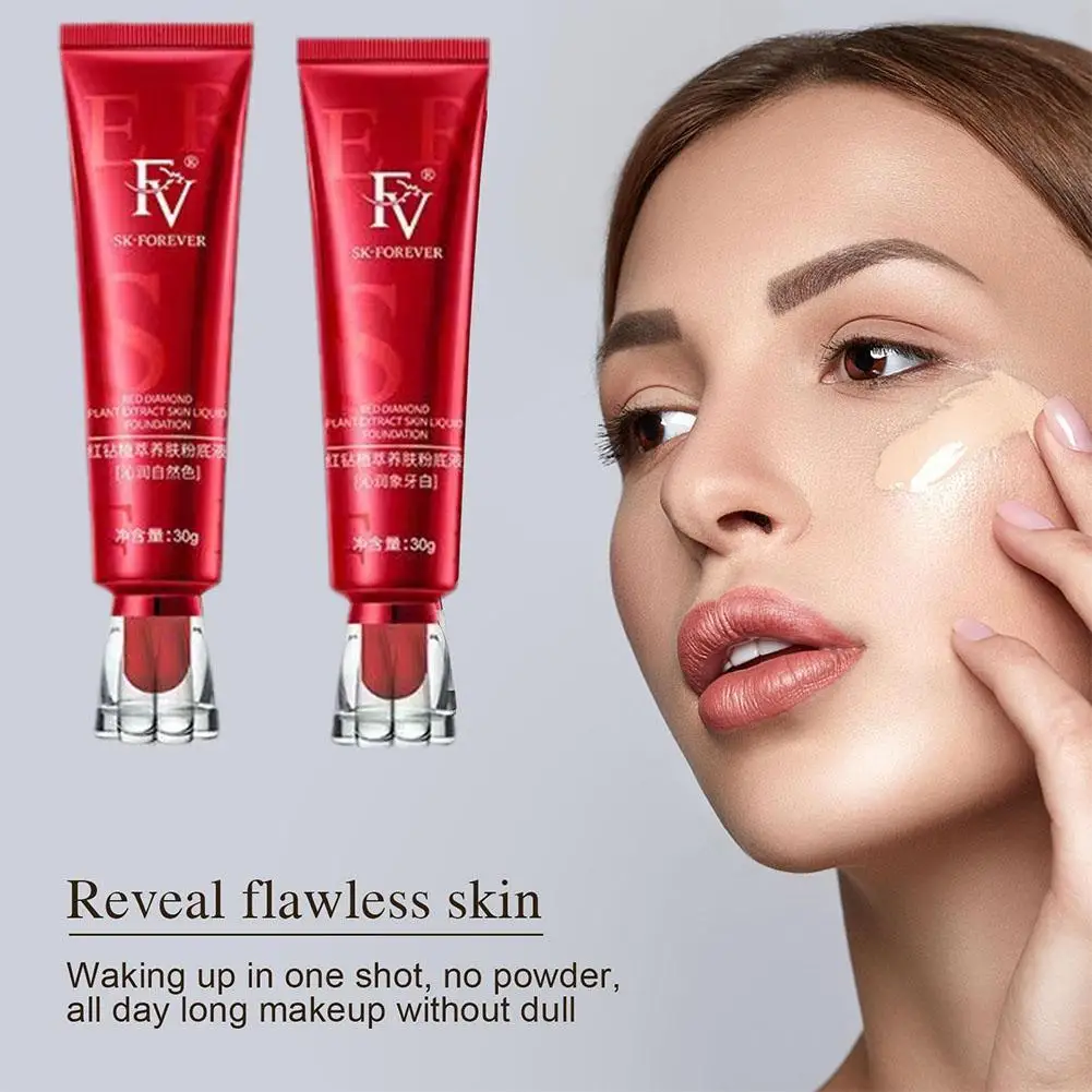 FVRedDiamondPlantExtractSkinNourishingLiquidMoisturizingEasyConcealerControlLong